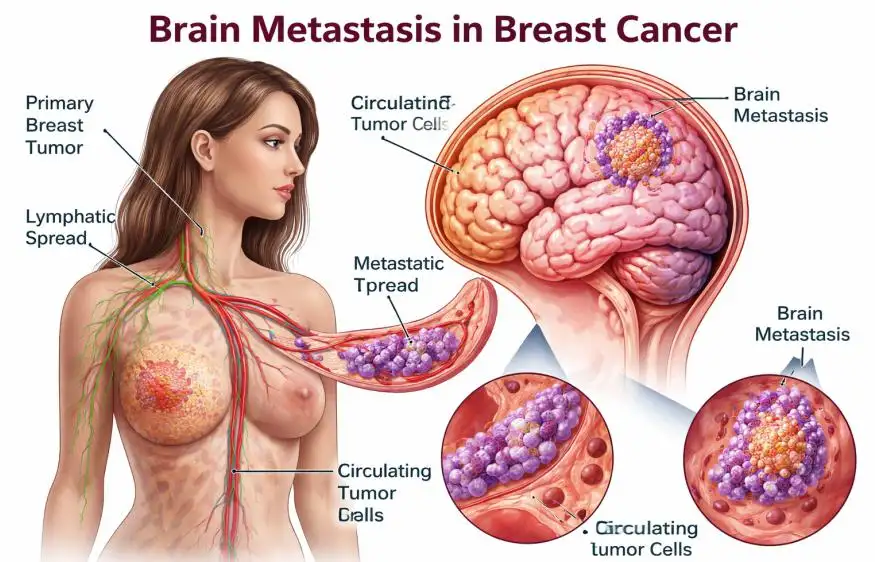 Brain Metastasis in Breast Cancer: Symptoms, Treatment Options, and Survival Insights