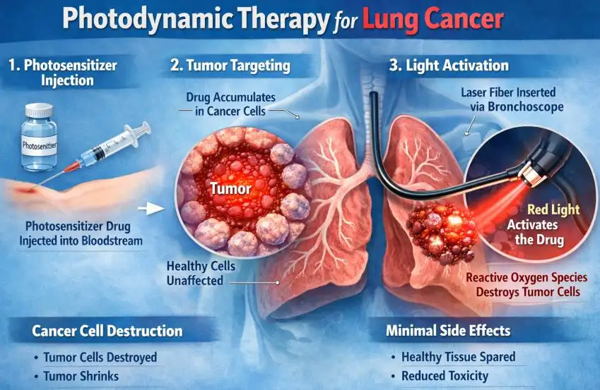 Photodynamic Therapy for Lung Cancer: Benefits, Procedure, Risks, and Survival Outlook